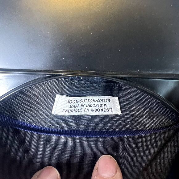 Calvin Klein NWT Super Fine Premium Cotton Button Front Shirt Mens Size Large - Picture 10 of 11